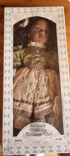 Ebony porcelain doll fron - porcelain, the