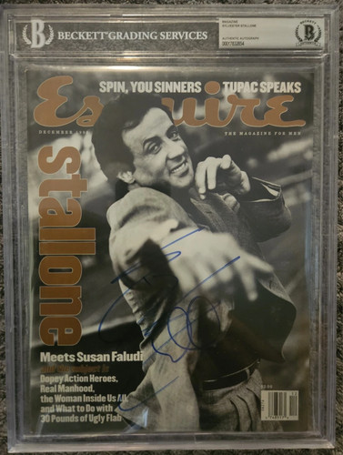 Sylvester stallone signed full - stallone,