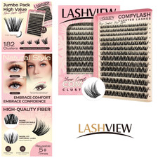 Lashview Eyelashes Extension ComfyLash DIY Cluster Eye Lashes 182 Pieces