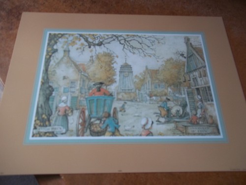 Anton pieck vintage print - vintage,