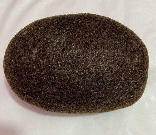 Brown hair padding chignon - brown,