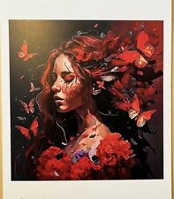 BUTTERFLY LADY Signed by Emo 5/25 Colour edition - Martin Whatson Banksy Gift
