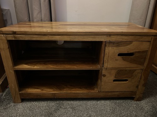 Sheesham wood cabinet - wood, tv