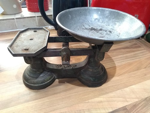 Vintage weighing scales cast - vintage,