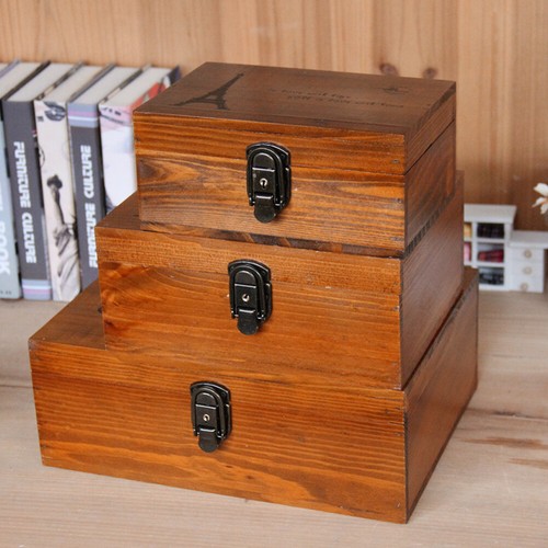 Large small vintage - wooden, box