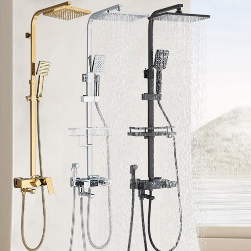 Exposed bathroom shower - bathroom,