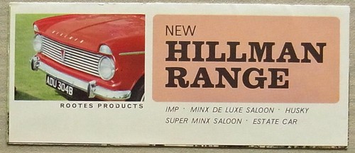 Hillman range imp - hillman, minx