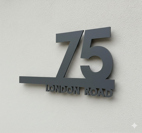 House number plaques - number,