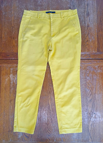 Zara basic yellow chino - zara,