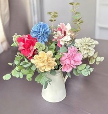 Make A Rag Rug Flower Bouquet