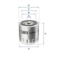 OIL FILTER 23.127.02 UFI