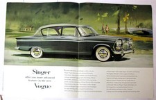 SINGER Vogue Car Sales Brochure #899/H 3/13/20 Rootes