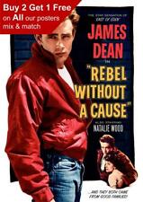 James Dean - Rebel Without A Cause 1955 Movie Poster A5 A4 A3 A2 A1