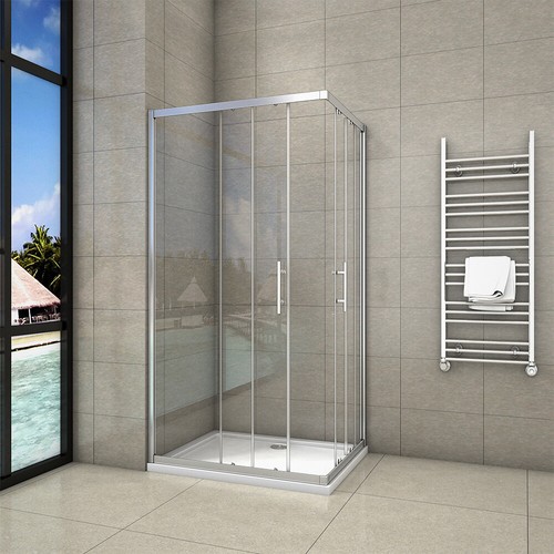 Corner entry shower - corner,