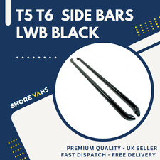 T5 T6 SIDE BARS LWB SPORTLINE BLACK POWDER COAT FINISH FITS VW TRANSPORTER