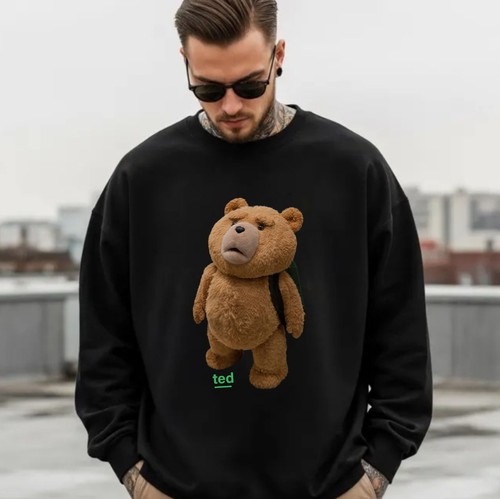 Grumpy teddy bear jumper - grumpy,