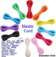 Coloured Round Elastic Cord Stretch Elastic Bead Cord Polyester Sewing Crafts