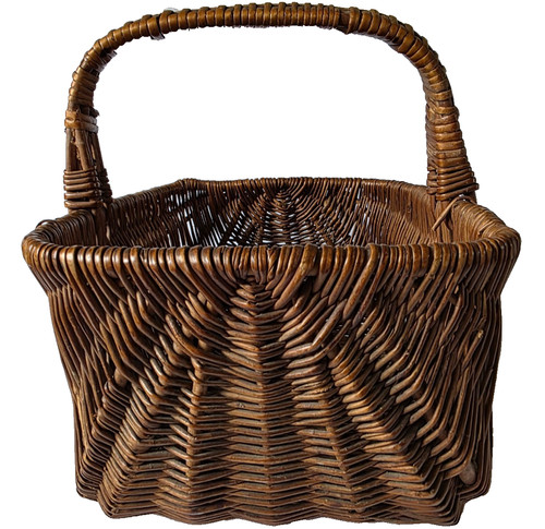 Vintage wicker shopping basket - vintage,