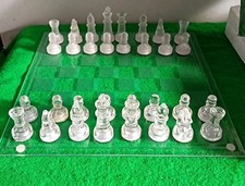 Glass Chess Set with Clear