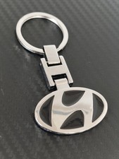 Hyundai Metal Keyring Chrome