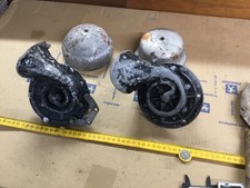 2 x 12v vintage classic lucas snail horn one 5inch and 5.5 inch