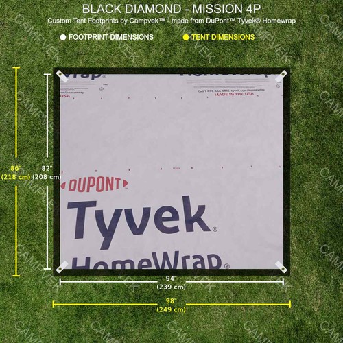 Tyvek footprint for the - the, black
