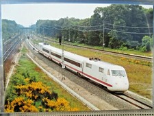 Postcard unused electric railcar train intercity railway Reiju de38.10