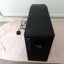 black BOSE POWERED ACOUSTIMASS