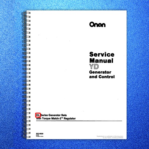 Onan series generator - series, and