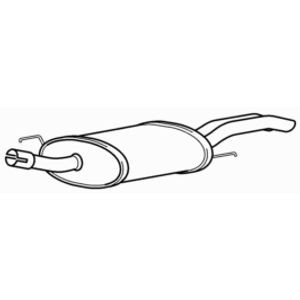 Quality rear exhaust - exhaust, silencer