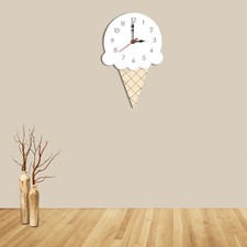  Ice Cream Wall Clock Kids Clocks for Bedrooms Child Hanging Living