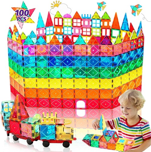 100pcs magnetic building - magnetic,