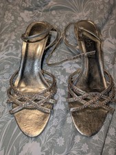 FAITH Shoes UK6 Gold Diamante