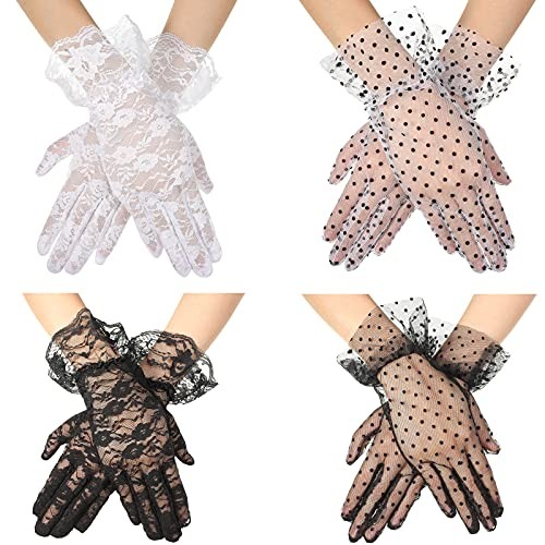 Geyoga pairs lace gloves - lace,
