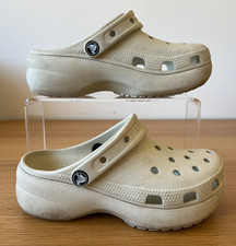 Crocs Cream Platform Sandals