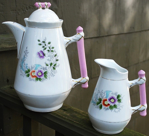 Set antique enameled - 3, pc