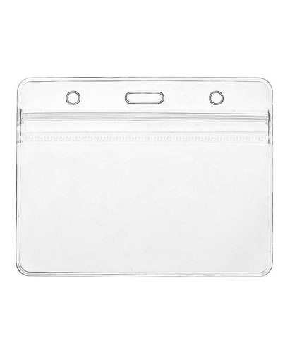 Horizontal clear badge card - horizontal, id
