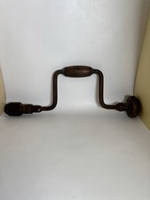 Vintage Hand Brace Drill Wood