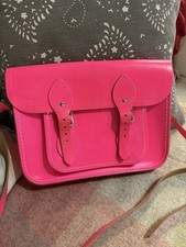 The Cambridge Satchel Company Leather Satchel Bag Pink Crossbody Handbag