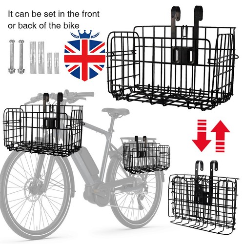 Iron wire bike basket - iron,