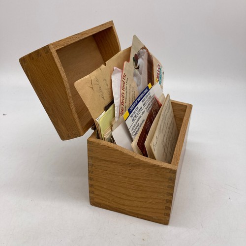 Vintage wood recipe dovetail - vintage,