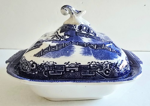 Antique staffordshire willow - antique,