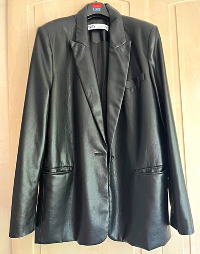 Zara women black faux - zara,