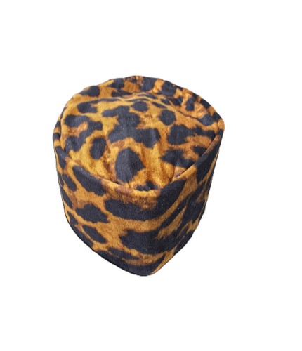 Leopard print kufi cap - print,