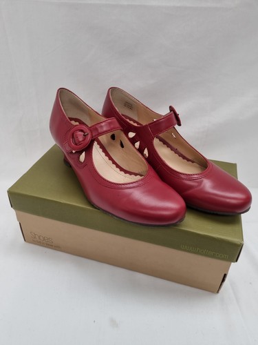 Hotter ladies shoes red - ladies,