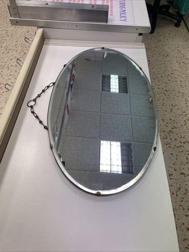 Antique wall mirror - mirror, oval