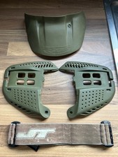 JT Green / Olive Gen 1 Visor, Hard Ears And Brown Strap