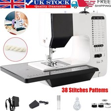 Electronic Sewing Machine 38 Stitches Computerized & Extension Table Household