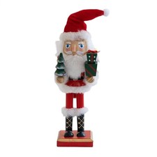 Nutcracker Christmas Toy Figure 27cm Wooden Nutcracker Santa Figurine