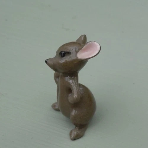 Vintage ceramic mouse figurine - vintage,